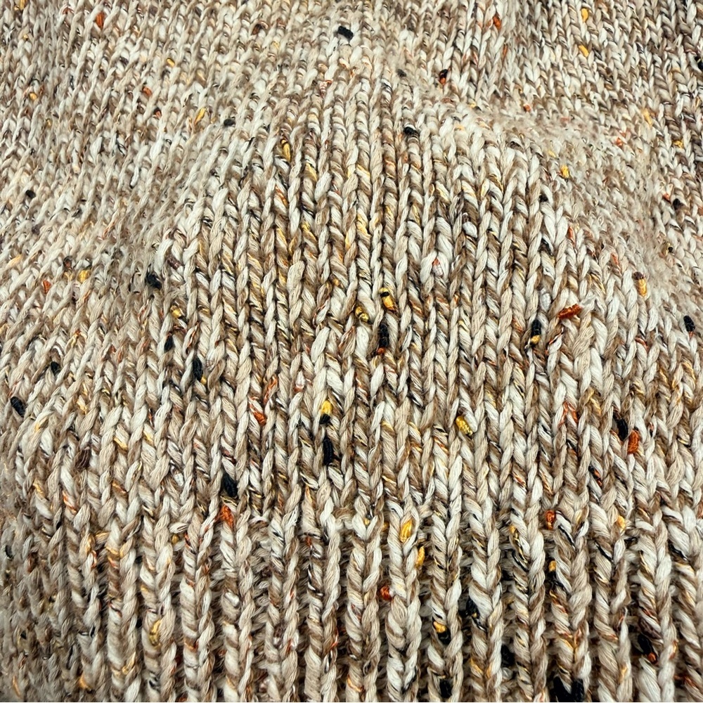 J.Jill XS Petite Speckled Knit V-Neck Sweater Neutral Confetti Fleck Cozy - Picture 5 of 9
